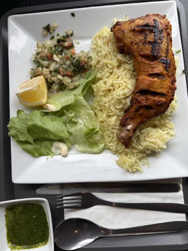 BBQ Chicken Tikka + (Rice & Salaad)
